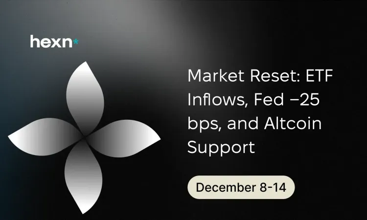 Market Reset: ETF Inflows, Fed −25 bps, and Altcoin Support