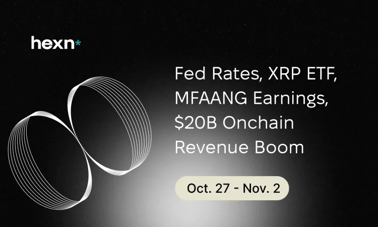 Crypto Marktweek: Fed renteverlaging, XRP ETF-hype, MFAANG-winsten en $20B onchain-omzet